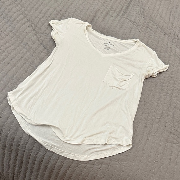 American Eagle Outfitters Tops - American Eagle Outfitters White Short Sleeve Tee